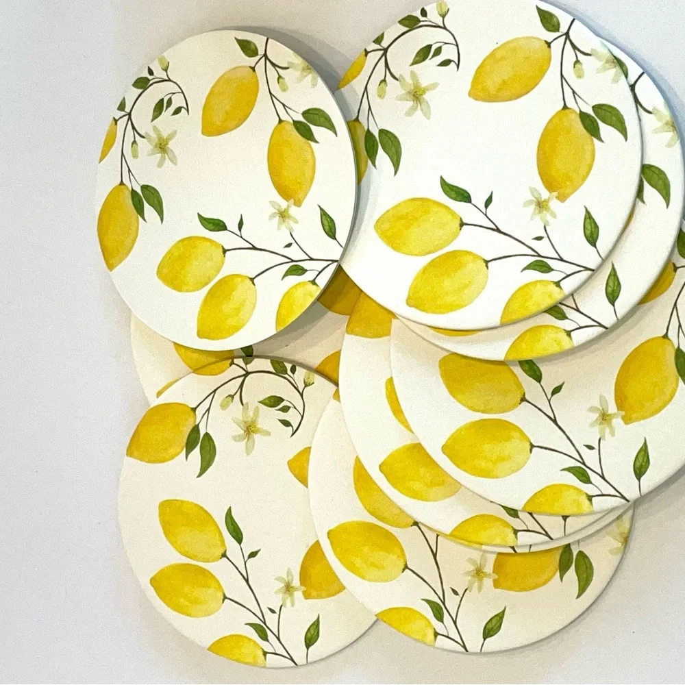 SUR la Table LEMON Paper coaster 12 set